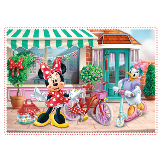 Puzzle - 4w1 (12, 15, 20, 24) - minnie z przyjaciółmi / disney minnie 34355