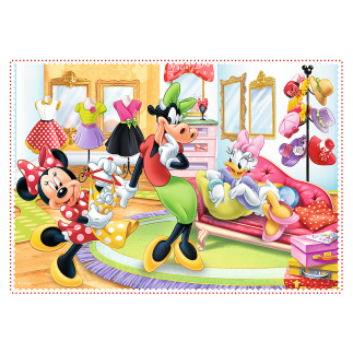Puzzle - 4w1 (12, 15, 20, 24) - minnie z przyjaciółmi / disney minnie 34355