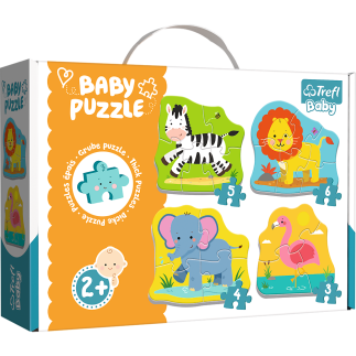 Puzzle - baby classic - zwierzątka na safari / trefl baby 36073