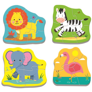 Puzzle Baby Classic - Zwierzątka na Safari Trefl 36073, EAN: 5900511360738