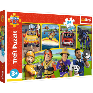 Puzzle - "24 maxi" - strażak sam i przyjaciele trefl 14356