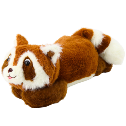 Pluszowa maskotka przytulanka szop brązowy leżący 30cm