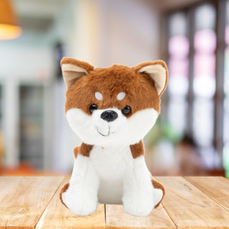 Pluszowa Maskotka Przytulanka Mały Piesek Shiba Inu Biało-Brązowy 20cm EAN: 5905991045267