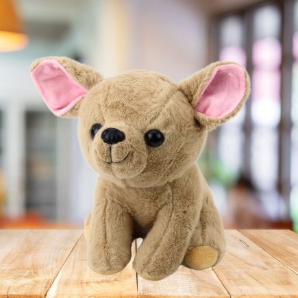 Pluszowa maskotka przytulanka piesek Chihuahua beżowy 22 cm EAN: 5905991045274