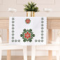 Bieżnik nina folk Gwiazda Betlejemska wodoodporny 38x140cm biały EAN: 5906450023352