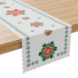 Bieżnik nina folk Gwiazda Betlejemska wodoodporny 38x140cm biały EAN: 5906450023352