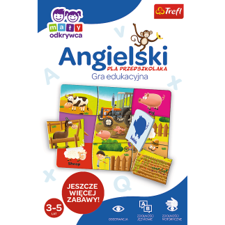 Gra  edukacyjna angielski dla przedszkolaka z serii mały odkrywca trefl 01949