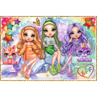 Puzzle - 2x200 - tęczowe lalki / mga rainbow high trefl 13335