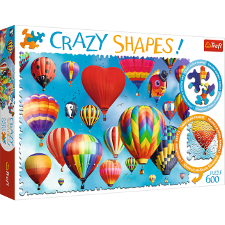 Puzzle - 600 crazy shapes - kolorowe balony 11112