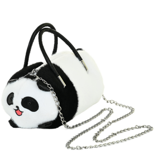 Pluszowa torba panda z metalowym łańcuszkiem czarno-biała 20cm EAN: 5905991047971