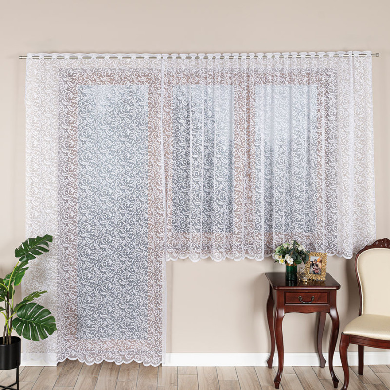 Firanka żakardowa Katarzyna 140x250cm biały EAN: 5906450013063