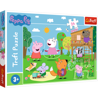 Puzzle - 24 maxi - zabawy na polanie - peppa pig 14342