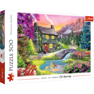 Puzzle 500 el. górska sielanka trefl 37325