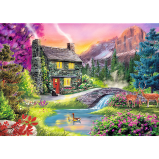 Puzzle Górska Sielanka Trefl 37325 EAN: 5900511373257 - Idealna rozrywka dla miłośników przyrody i górskich widoków!