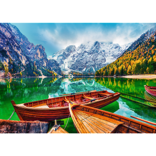 Puzzle Jezioro Braies - 500 elementów, Trefl 37486, EAN: 5900511374865