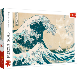 Puzzle - 500 - wielka kocia fala trefl 37537