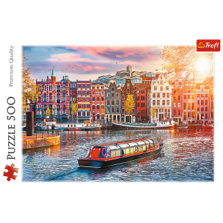 Puzzle 500 el. Amsterdam, Holandia Trefl 37428 EAN: 5900511374285
