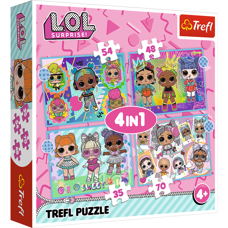 Laleczki 4w1 - MGA LOL Surprise! Trefl 34613, EAN: 5900511346138