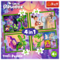 Puzzle 4w1 Świat Smoka Diplodoka - Human Film, EAN: 5900511346633