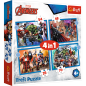 Puzzle 4w1 - Odważni Avengersi Trefl 34386 EAN: 5900511343861