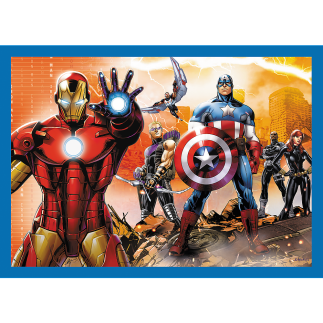 Puzzle 4w1 - Odważni Avengersi Trefl 34386 EAN: 5900511343861