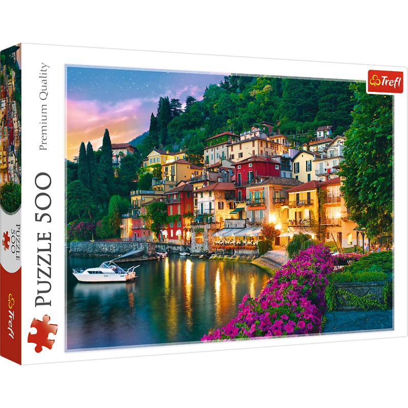 Puzzle 500 el. Jezioro Como, Włochy - Trefl 37290 (EAN: 5900511372908)