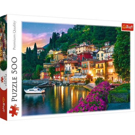 Puzzle 500 el. jezioro como, włochy trefl 37290