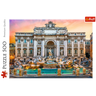Puzzle 500 el. fontanna di trevi, rzym trefl 37292