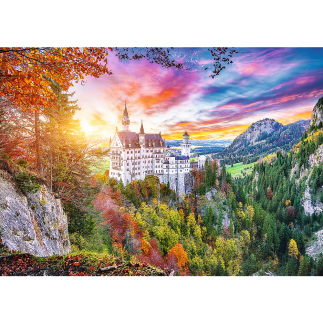 Puzzle 500 el. Zamek Neuschwanstein, Niemcy - Trefl 37427 EAN: 5900511374278