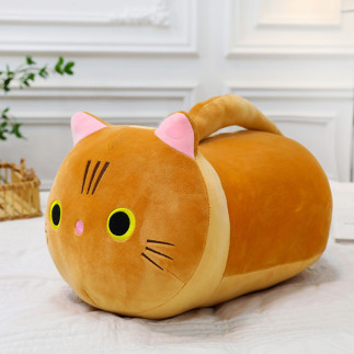 Pluszowa maskotka przytulanka kot z długim ogonem rudy 40 cm - EAN: 5905991047889