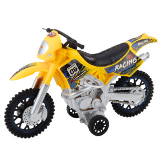 Motor crossowy Off-Road ze światłami i dźwiękiem, Żółty - EAN: 5905991053620