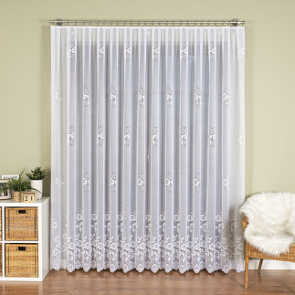 Firanka żakardowa pasowa 250cm biały - EAN: 5906450928435