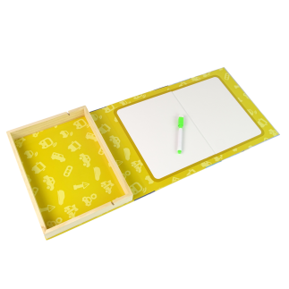 Magnetyczna układanka książka transport puzzle karty