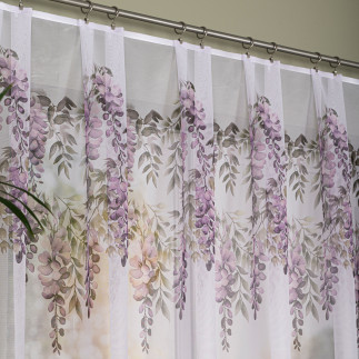 Wisteria firanka żakardowa 023426, wysokość 170cm, kolor 001 biały