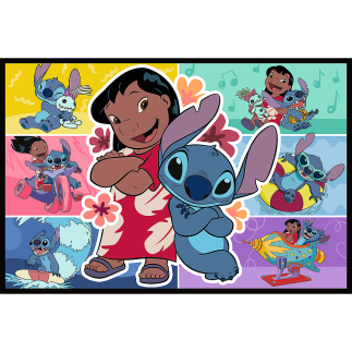 Puzzle - 2x200 - wesołe życie stitcha - disney lilo and stitch 13334