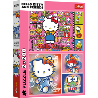 Puzzle - 2x200 - hello kitty i przyjaciele - hello kitty 13336