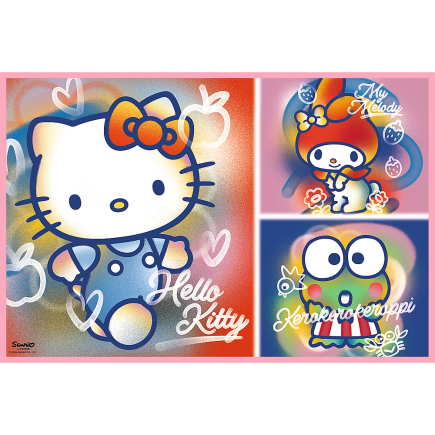 Puzzle Hello Kitty i Przyjaciele - 2x200 elementów, EAN: 5900511133363
