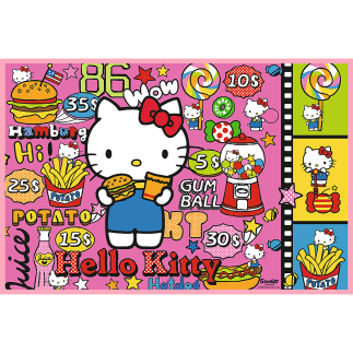 Puzzle - 2x200 - hello kitty i przyjaciele - hello kitty 13336