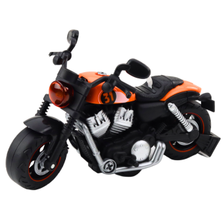Motocykl DIY do skręcania i rozkręcania z dźwiękiem i światłem, pomarańczowy – EAN: 5905991053637