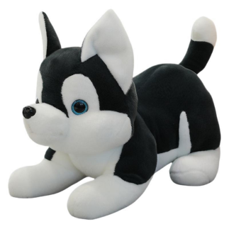 Pluszowa maskotka przytulanka piesek husky czarno-biały 30cm EAN: 5905991047940