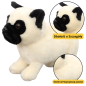 Pluszowa maskotka przytulanka pies mops biały 19cm EAN: 5905991048039