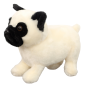 Pluszowa maskotka przytulanka pies mops biały 19cm EAN: 5905991048039