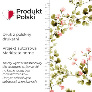 Zielina tkanina dekoracyjna typu milas, szerokość 165cm, kolor 001 biały