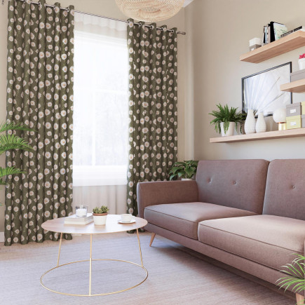 Stokrotka tkanina dekoracyjna Milas 165cm zielona EAN: 5906450930704