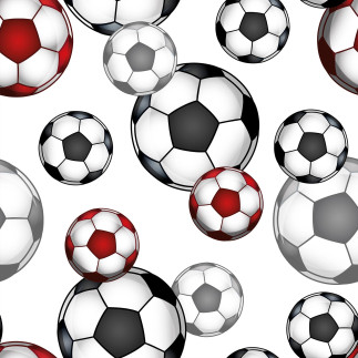 Futbol tkanina dekoracyjna typu milas, szerokość 165cm, kolor 003 czerwony (do wyczerpania zasobów)