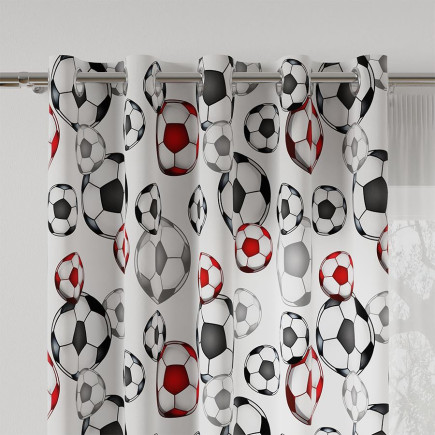Futbol tkanina dekoracyjna milas 165cm czerwony 003 - EAN: 5906450932043