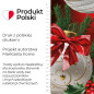 Bombki dekoracyjne Nina, wodoodporne, złota tkanina, 160cm, czerwone - EAN: 5906450022881