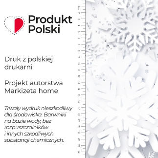 Śnieżynki tkanina dekoracyjna nina wodoodporna, 160cm, kolor 001 biały
