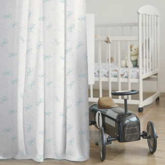 Kokardy dekoracyjne z tkaniny Milas 165cm niebieskie, EAN: 5906450023666