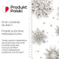 Srebrne Śnieżynki - Tkanina Dekoracyjna Nina Wodoodporna, 160cm, Biała | EAN: 5906450022126